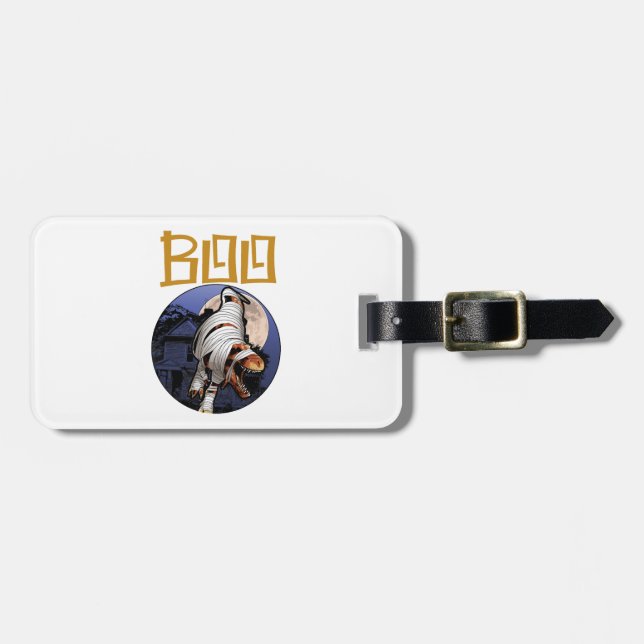 Etiqueta Para Maletas Boo Halloween                (Frente Horizontal)