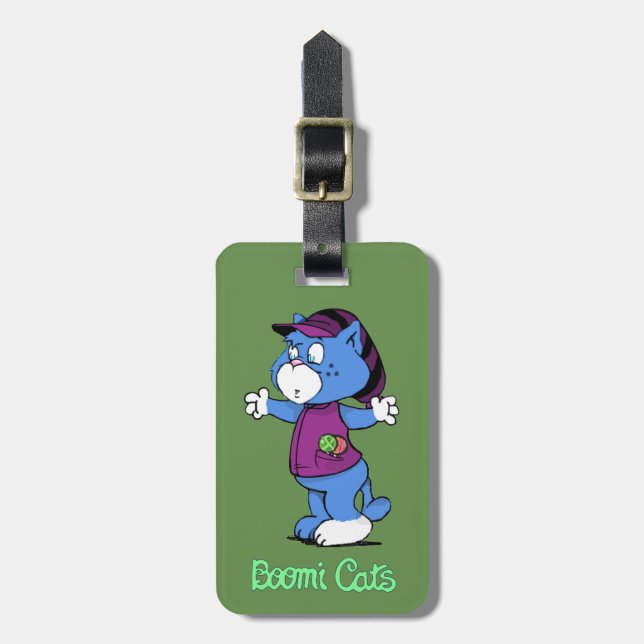 Etiqueta Para Maletas Boomi Cats (Frente Vertical)