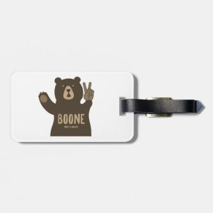 Etiqueta Para Maletas Boone North Carolina Peace Bear