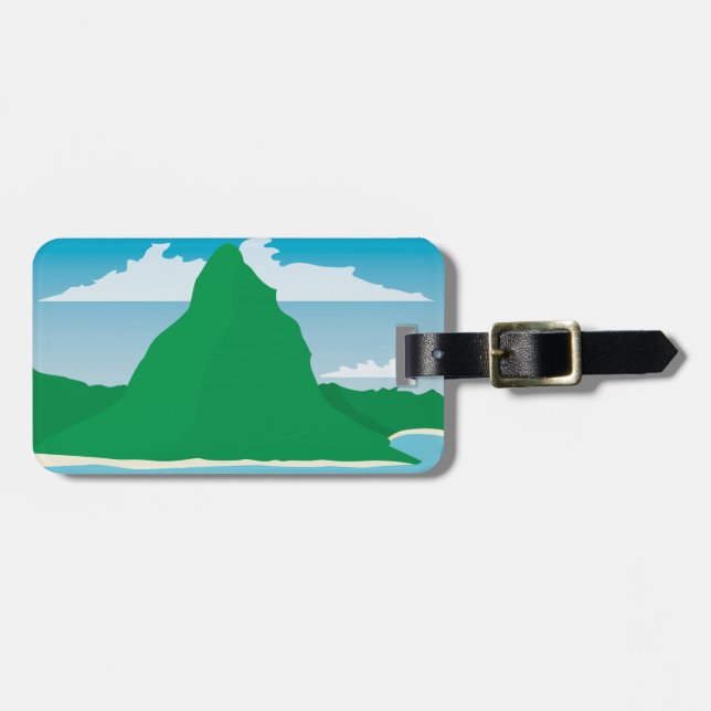 Etiqueta Para Maletas Bora Bora (Frente Horizontal)