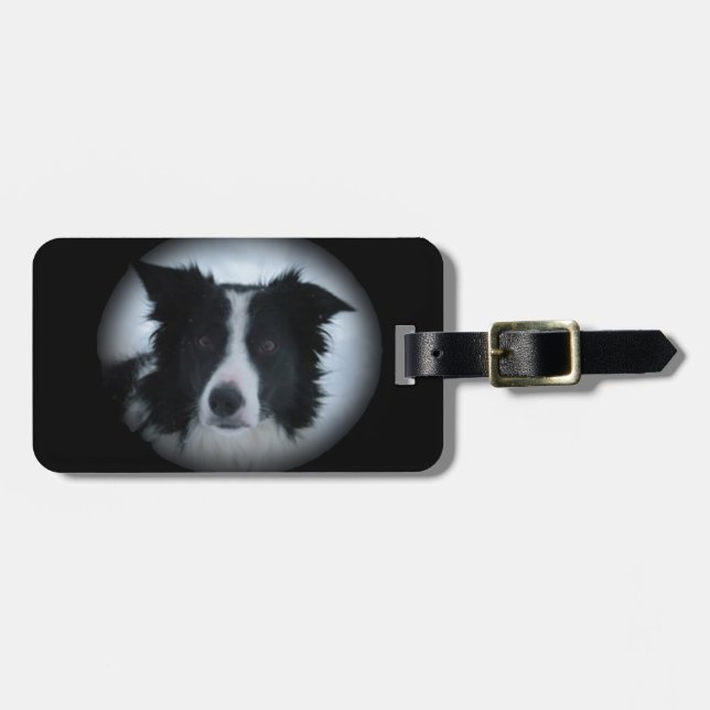 Etiqueta Para Maletas Border collie (Frente Horizontal)