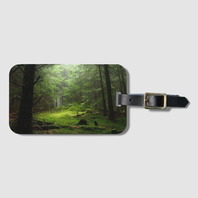 Etiqueta Para Maletas Bosque de Sterious (Anverso horizontal)