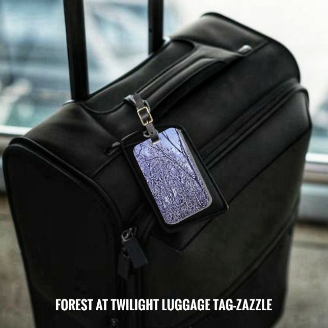 Etiqueta Para Maletas Bosque en Crepúsculo (Subido por el creador)