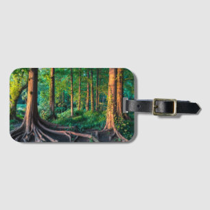Etiqueta Para Maletas Bosque en verano