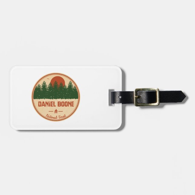 Etiqueta Para Maletas Bosque nacional Daniel Boone (Frente Horizontal)