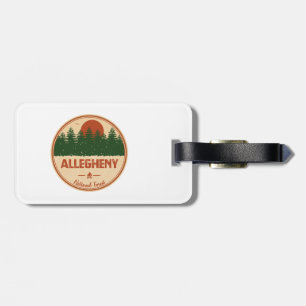 Etiqueta Para Maletas Bosque nacional de Allegheny