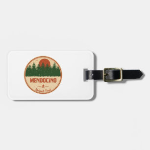 Etiqueta Para Maletas Bosque nacional de Mendocino