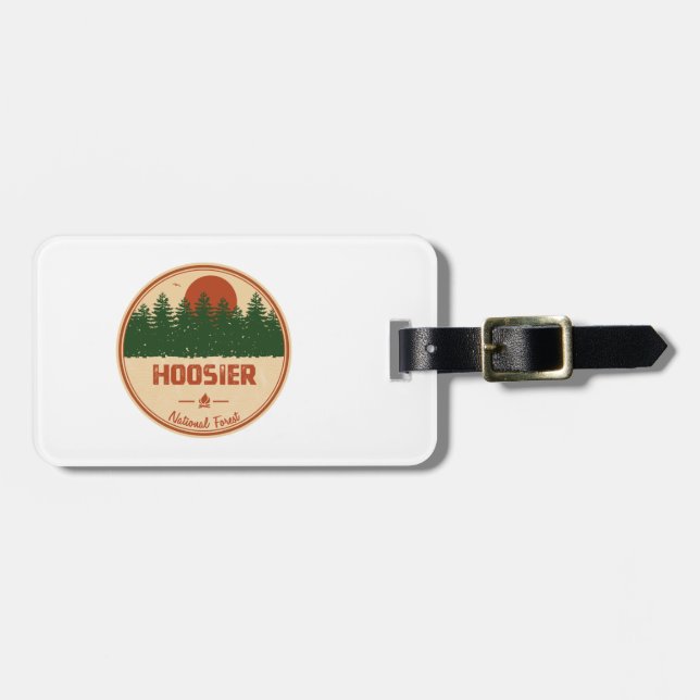Etiqueta Para Maletas Bosque nacional Hoosier (Frente Horizontal)