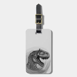 Etiqueta Para Maletas Bosquejo del Allosaurus