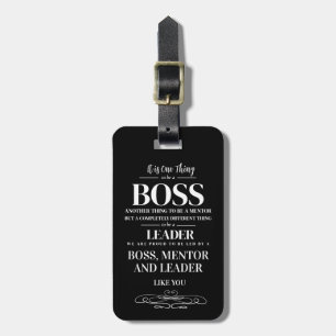 Etiqueta Para Maletas Boss appreciation week card 