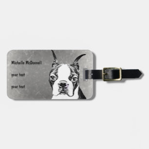 Etiqueta Para Maletas Boston Terrier
