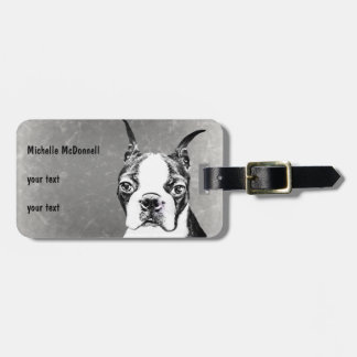 Etiqueta Para Maletas Boston Terrier