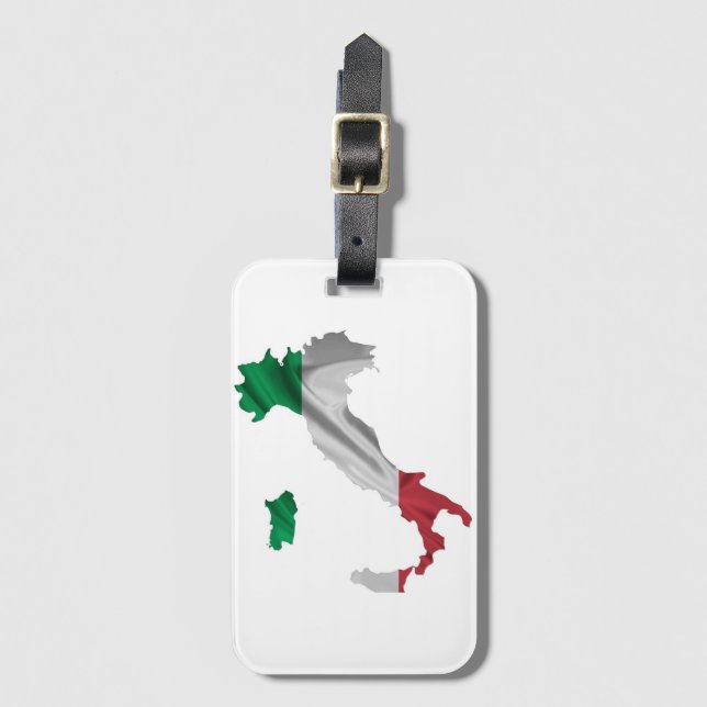 Etiqueta Para Maletas Bota italiana (Anverso vertical)