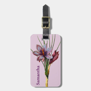 Etiqueta Para Maletas Botánica: Azafrán