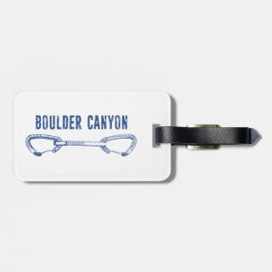 Etiqueta Para Maletas Boulder Canyon Colorado Escalada Quickdraw