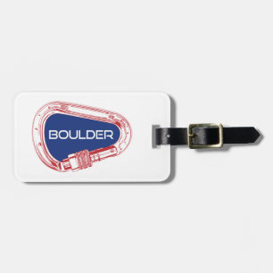 Etiqueta Para Maletas Boulder Colorado Climbing Carabiner