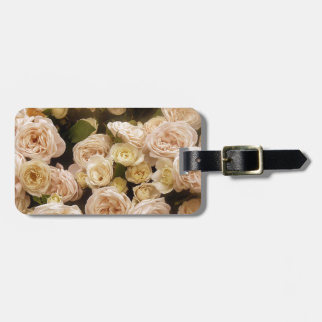 Etiqueta Para Maletas Bouquet de Rosas (Frente Horizontal)