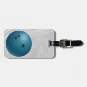 Etiqueta Para Maletas Bowling Ball Blue