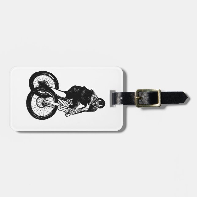 Etiqueta Para Maletas Boys mountain bike T Shirt presenta MTB (Frente Horizontal)