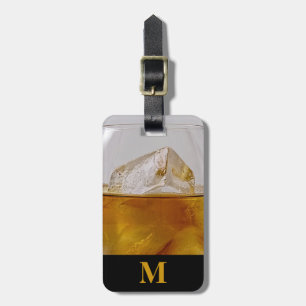 Etiqueta Para Maletas Brandy de viaje con monograma en las rocas