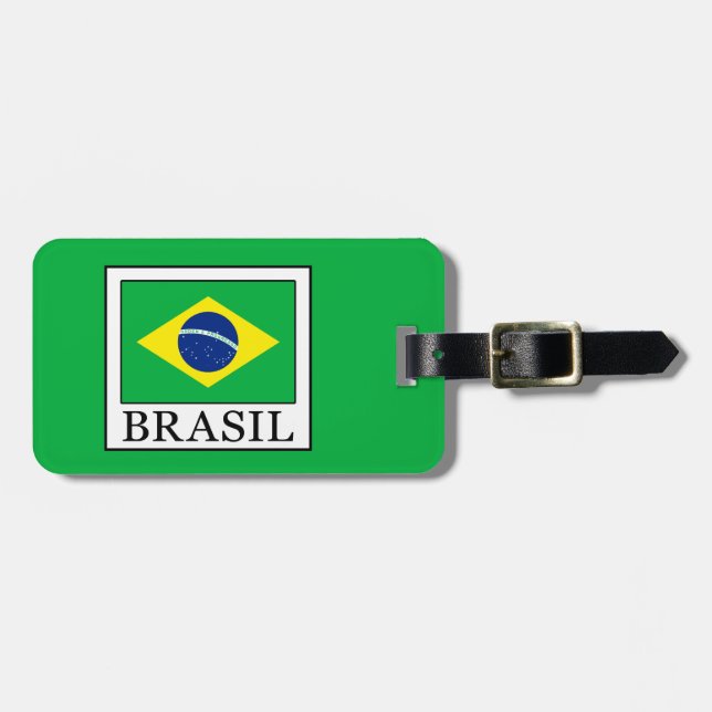 Etiqueta Para Maletas Brasil (Frente Horizontal)