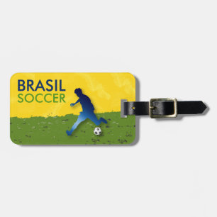 Etiqueta Para Maletas Brasil Soccer
