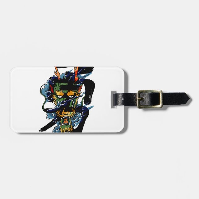 Etiqueta Para Maletas Brave Dragon (Frente Horizontal)