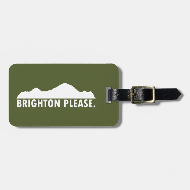 Etiqueta Para Maletas Brighton Please (Frente Horizontal)
