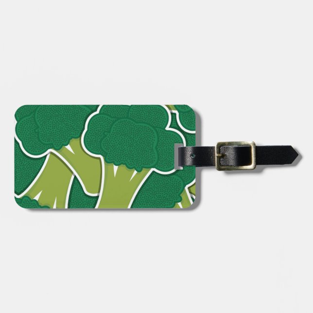 Etiqueta Para Maletas Broccoli funky (Frente Horizontal)