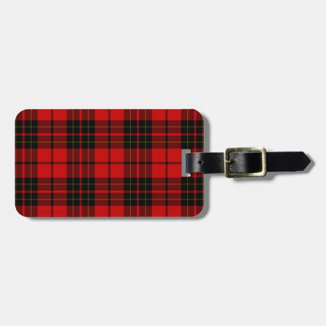 Etiqueta Para Maletas Brodie tartan (Frente Horizontal)