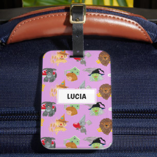 Etiqueta Para Maletas Brujas, espantapájaros y leones