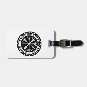 Etiqueta Para Maletas Brújula Vikinga Vegvisir