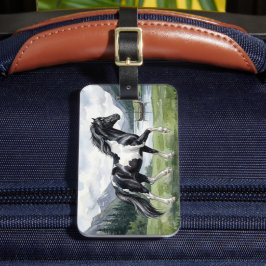 Etiqueta Para Maletas Brunskjottur Black pinto Icelandic