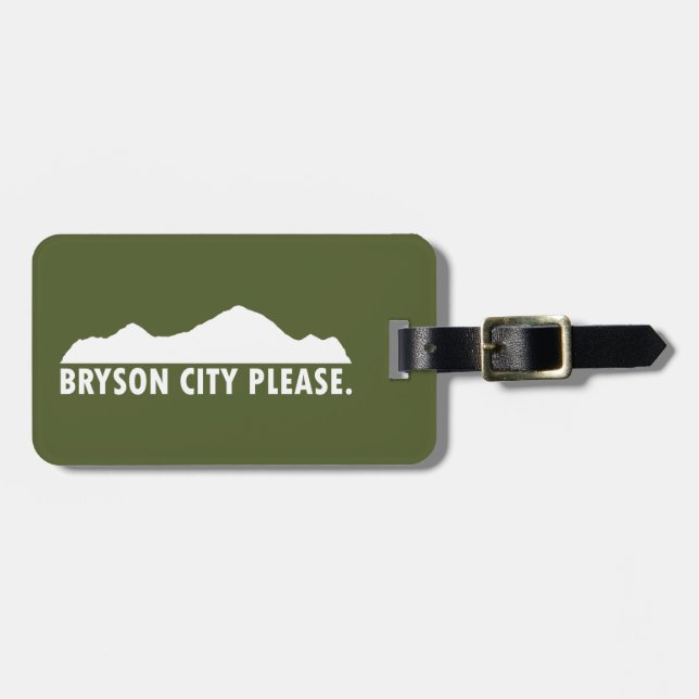Etiqueta Para Maletas Bryson City Please (Frente Horizontal)