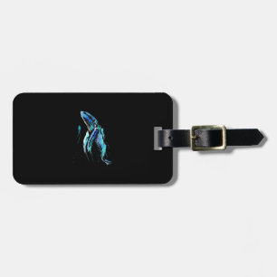 Etiqueta Para Maletas Buceador Scuba Bumpback Ballena Regalo de buceo