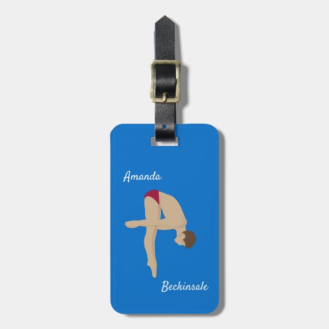 Etiqueta Para Maletas Buceo (Frente Vertical)
