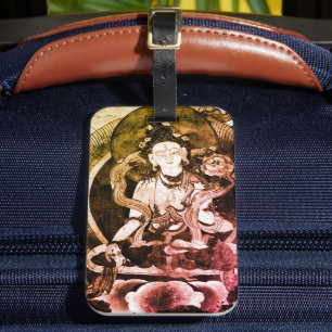 Etiqueta Para Maletas Buda Chenrezing, Heruka Vintage, Tíbet