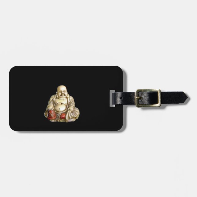 Etiqueta Para Maletas Buddah de risa (Frente Horizontal)