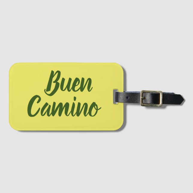 Etiqueta Para Maletas Buen Camino de Santiago (Anverso horizontal)