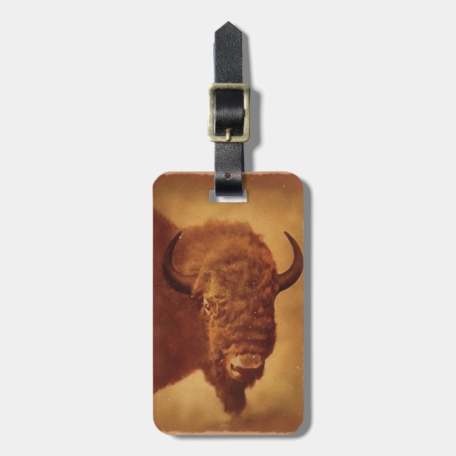 Etiqueta Para Maletas Búfalo / Bison (Frente Vertical)