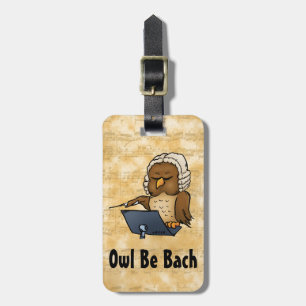 Etiqueta Para Maletas Búho será Bach