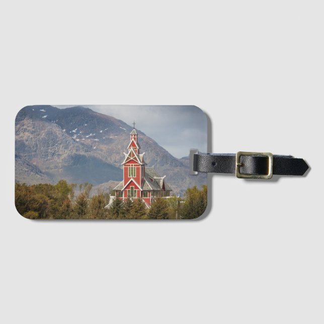 Etiqueta Para Maletas Buksnes kirke Lofoten (Anverso horizontal)