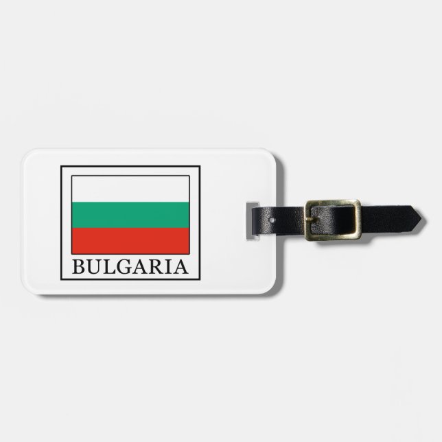 Etiqueta Para Maletas Bulgaria (Frente Horizontal)