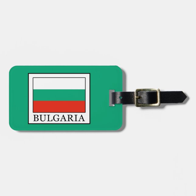 Etiqueta Para Maletas Bulgaria (Frente Horizontal)
