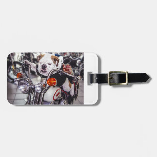 Etiqueta Para Maletas Bulldog en la motocicleta