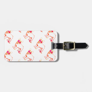 Etiqueta Para Maletas Bulldog estupendo de Frenchie