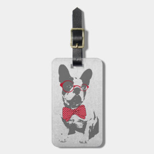 Etiqueta Para Maletas Bulldog francés divertido