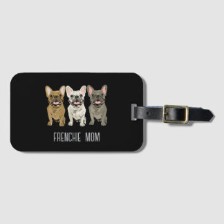 Etiqueta Para Maletas Bulldog Francés, Mamá de Frenchie