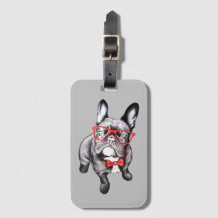 Etiqueta Para Maletas Bulldog francés personalizado