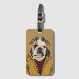 Etiqueta Para Maletas Bulldog inglés